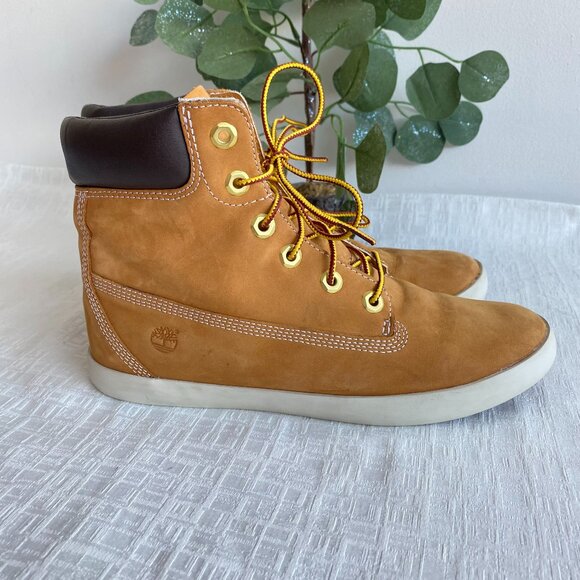Timberland Flannery 6" Sneaker Boots Wheat Nubuck Sz 9 - Picture 3 of 15